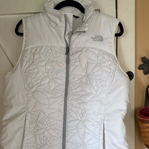 The North Face Women's Floral Quilted White Vest